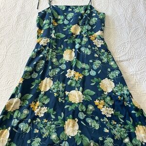 Old Navy Xs Fit and Flare mini dress, morning glory print